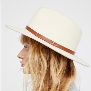 Free People Wythe Fedora - White/Cream